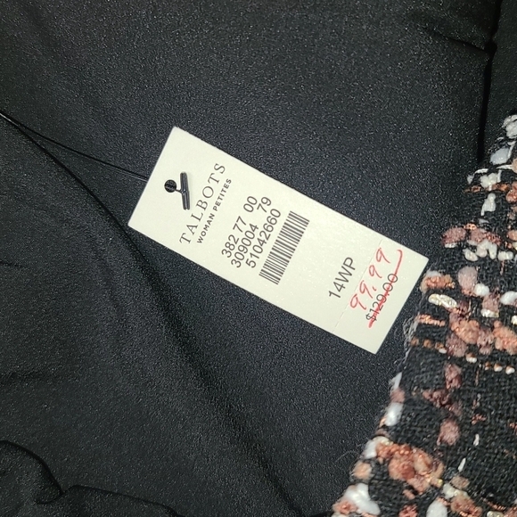 Talbots Multi Colored Tweed Wool Skirt NWT - Picture 5 of 8